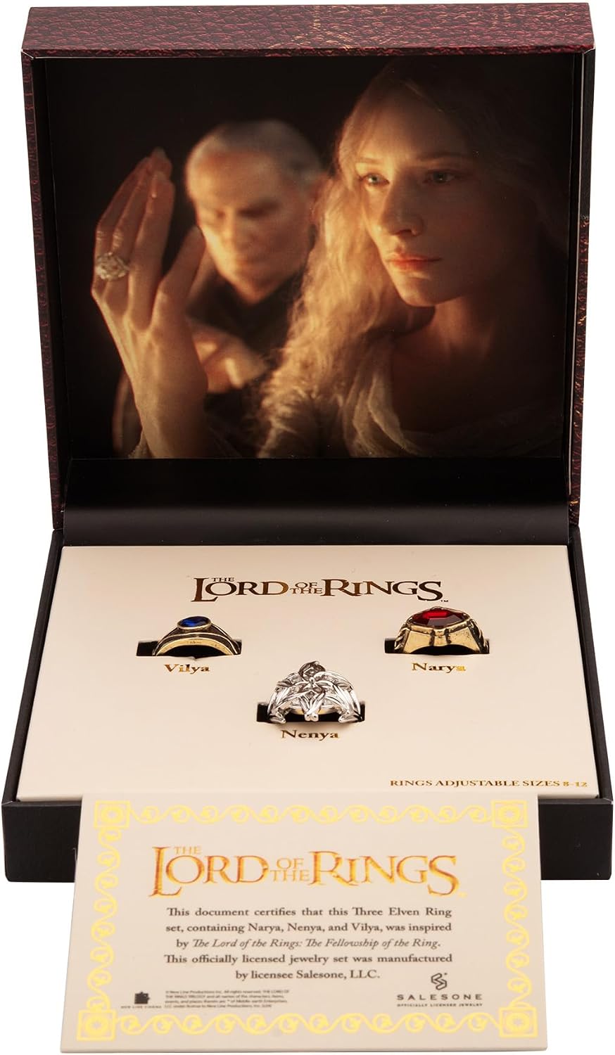 SalesOne The Lord of the Rings Three Elven Adjustable Ring Set