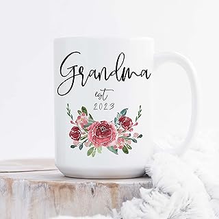 Grandma Mug, Grandma Gift, Pregnancy Reveal, Baby Announcement, Future Grandma, New Grandma Gift, Grandma Coffee Cup, Grandma Coffee Mug (15 oz)