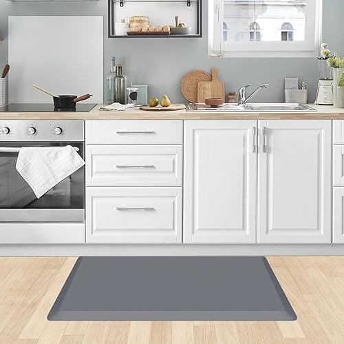 Miniatura 109 de KitchenClouds - Tapete antifatiga acolchado para cocina, impermeable, antideslizante, cómodo, para escritorio de pie, fregadero y oficina, 17.3 x 39
