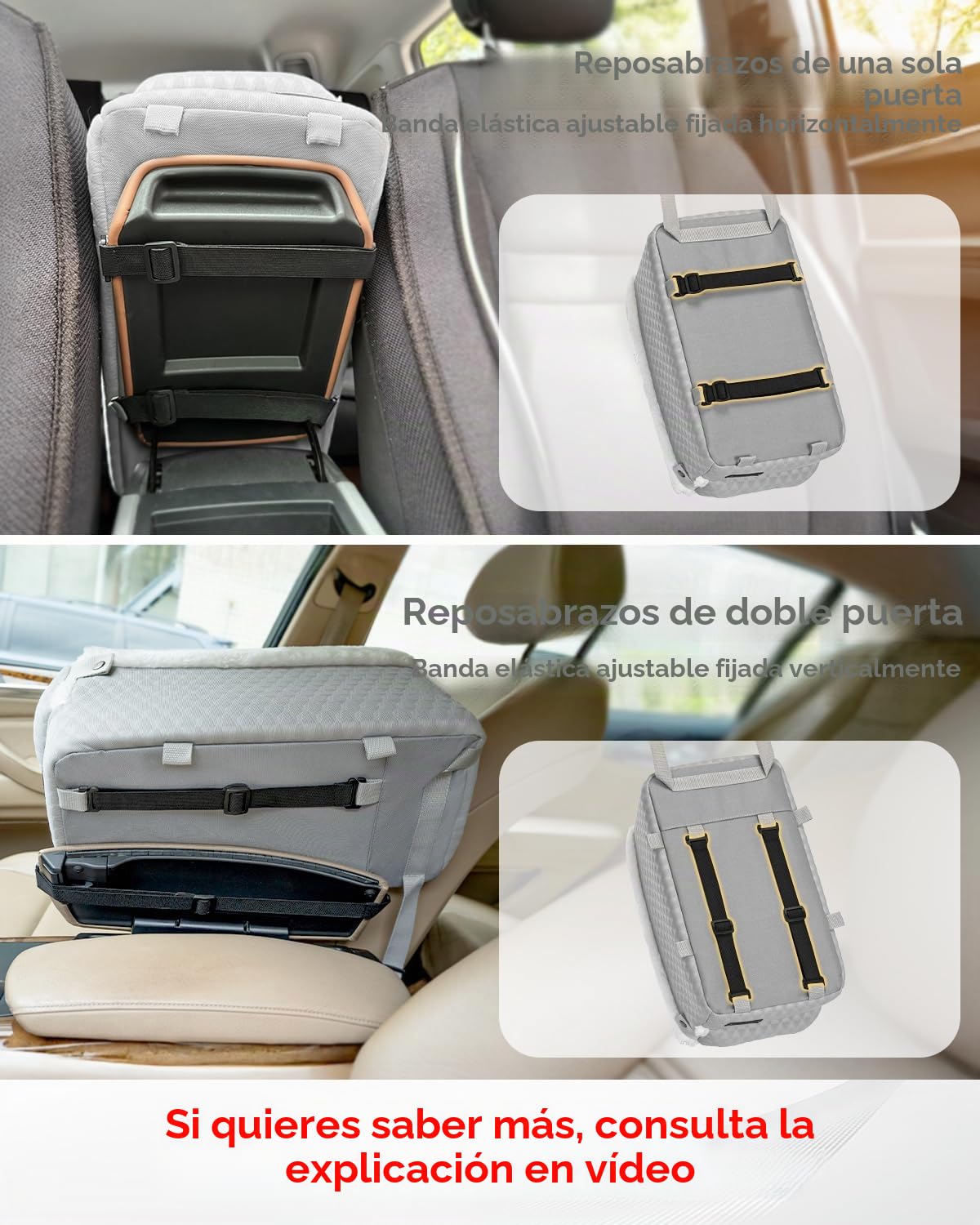 Petsfit Asiento de Perro de Consola de Centro de Coche para Perros Pequeños Gatos, Silla de Coche para Perro con Cinturones de Seguridad Mejorados, Lavable para Perros Pequeños de hasta 5KG