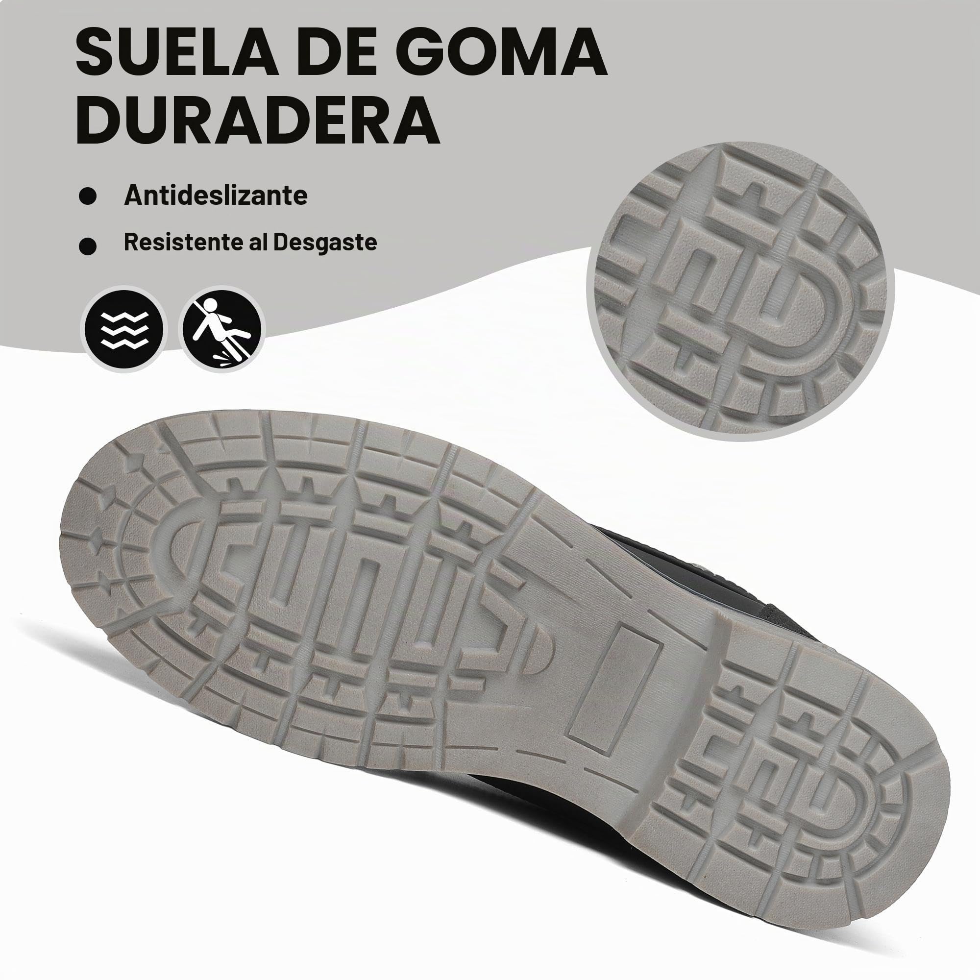 Mishansha Botas de Nieve Hombre Mujer Invierno Negro Gr.37