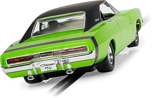 Miniatura 4 de Scalextric Dodge Charger RT Sublime Verde Negro Top 132 Slot Race Car C4326