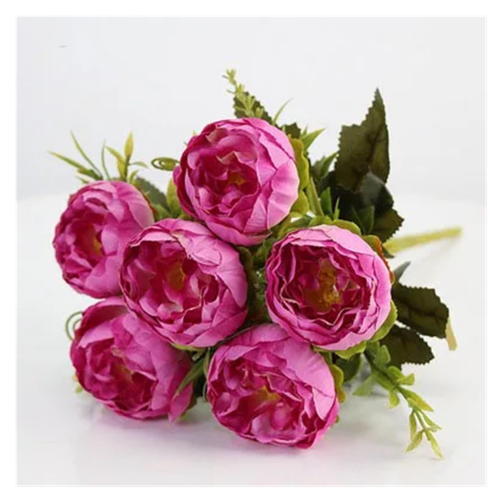 HJRegaFimu Artificial Flowers Simulation Silk Peony Bridal Bouquets Bridesmaid Home Store Wedding Decoration Accessories Yellow