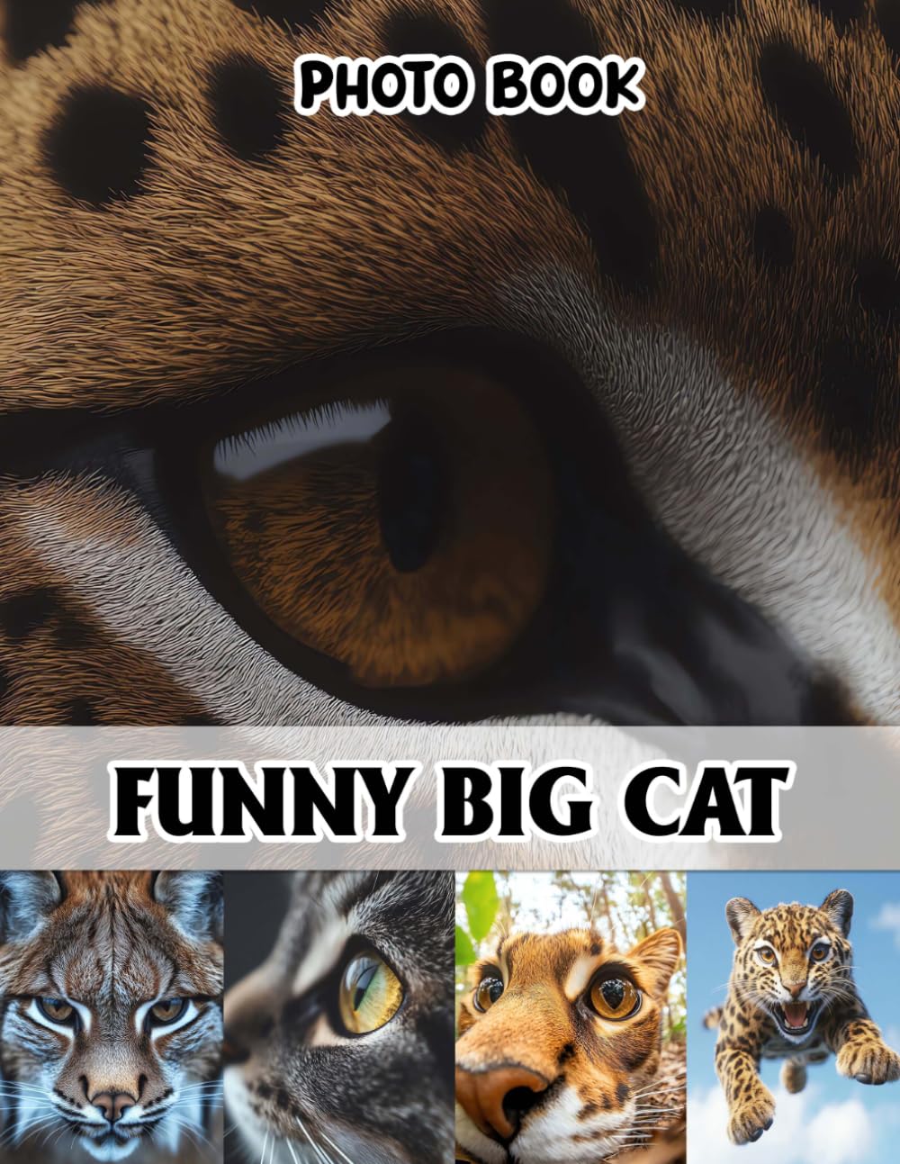 Funny Big Cat Photo Book: Hilarious Wild Feline Collection Pages | 40 Images for Cat Lovers, Laughter Therapy, Unique Gifts