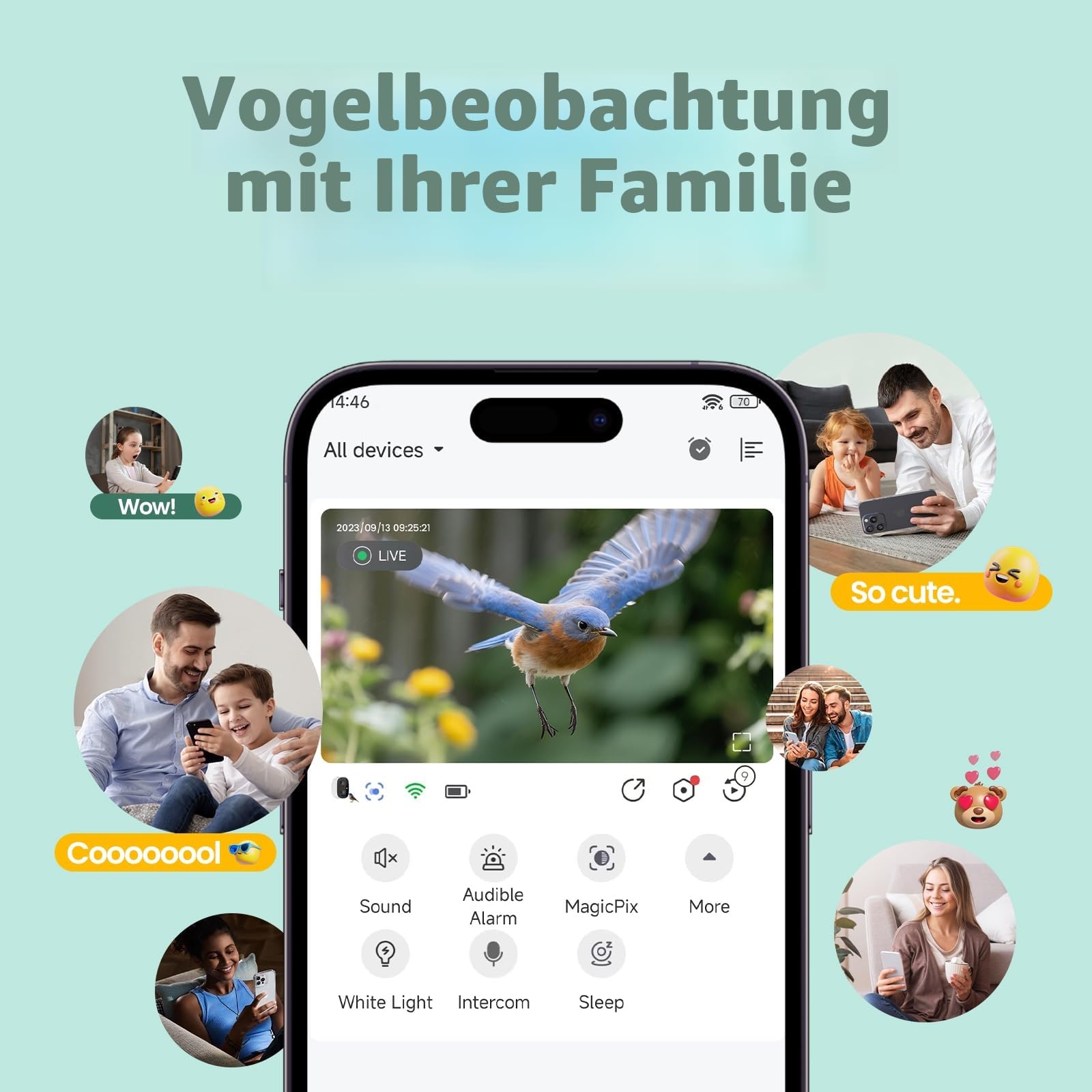 Vogelhaus mit Kamera Outdoor Solar Vogelfutterspender: 2K WLAN Vogelfutterhaus Wetterfest IP66 - Geschenke FüR Vogelliebhaber Ai Verfolgung EichhöRnchensicher - Bird Feeder Camera