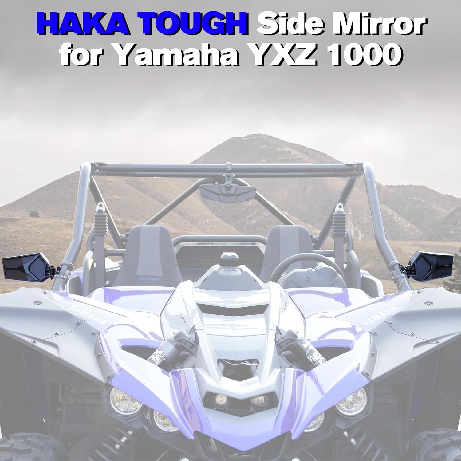 HAKA TOUGH Side Mirrors for Yamaha YXZ 1000 Accessories 2019-2023 Rear View Mirror for YXZ1000r 1000ss Side View, 2 PCS