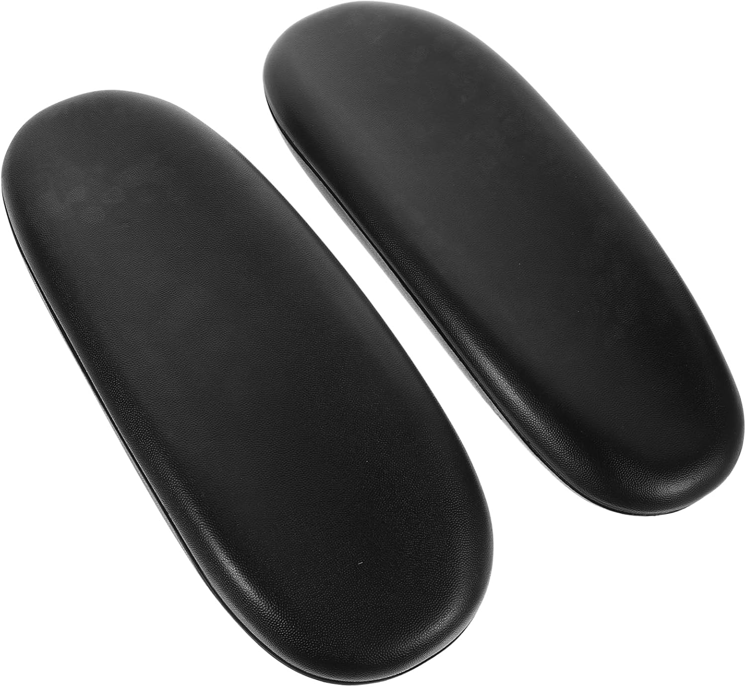 2pcs Black PU Office Chair Armrest Pads for Home and Study