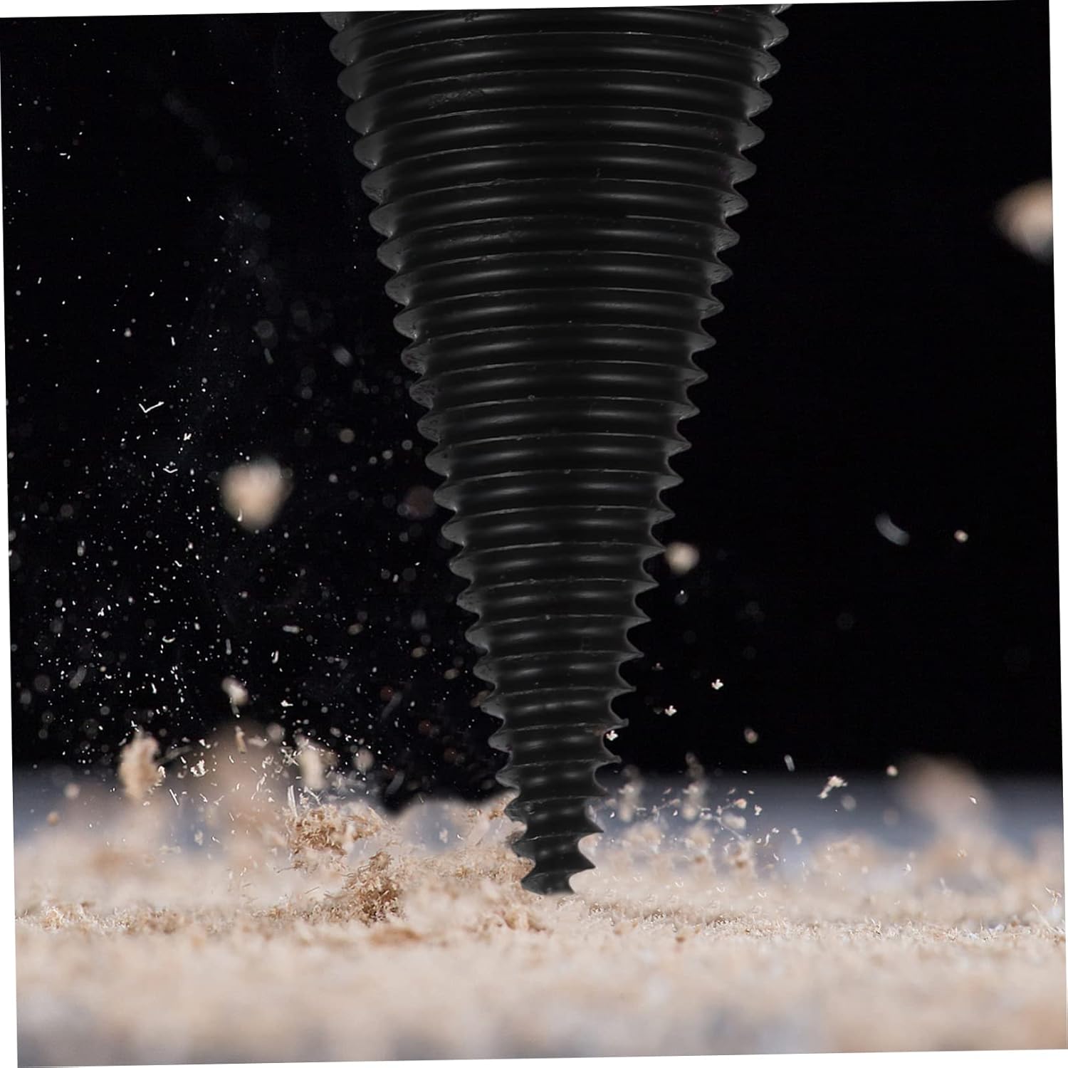 CANIGHT 4pcs Wood Chopping Bit Log Splitter Cone Drill Bit Rotary Drill Bits Cone Bit Hole Square Drill Bit Drill Kit Firewood Log Step Drill Square Tool Mortise Chisel Drill Bit Steel