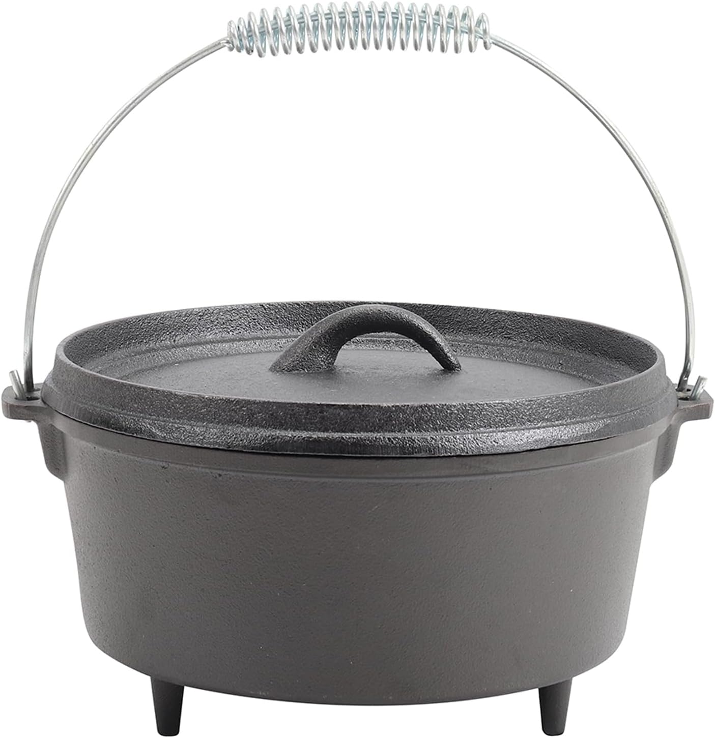 Warmiehomy Cast Iron Pot,5L Pre-Seasoned Cast Iron Dutch Oven with Lid ...
