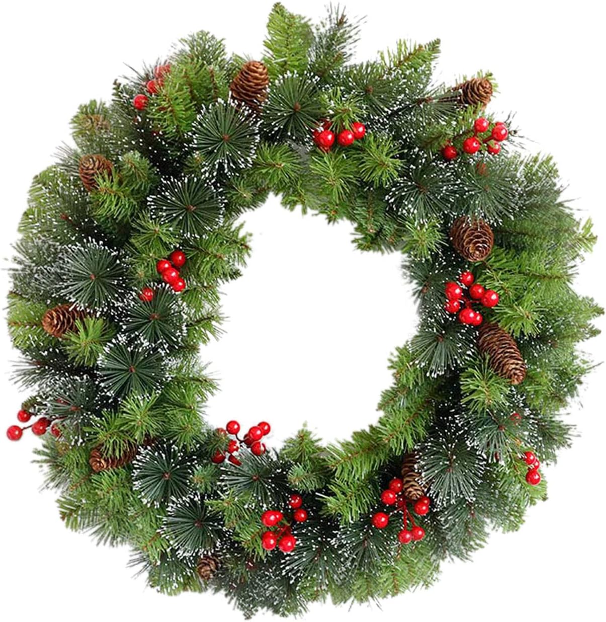 Christmas Wreath Handmade Christmas Wreath With Front Door Lights