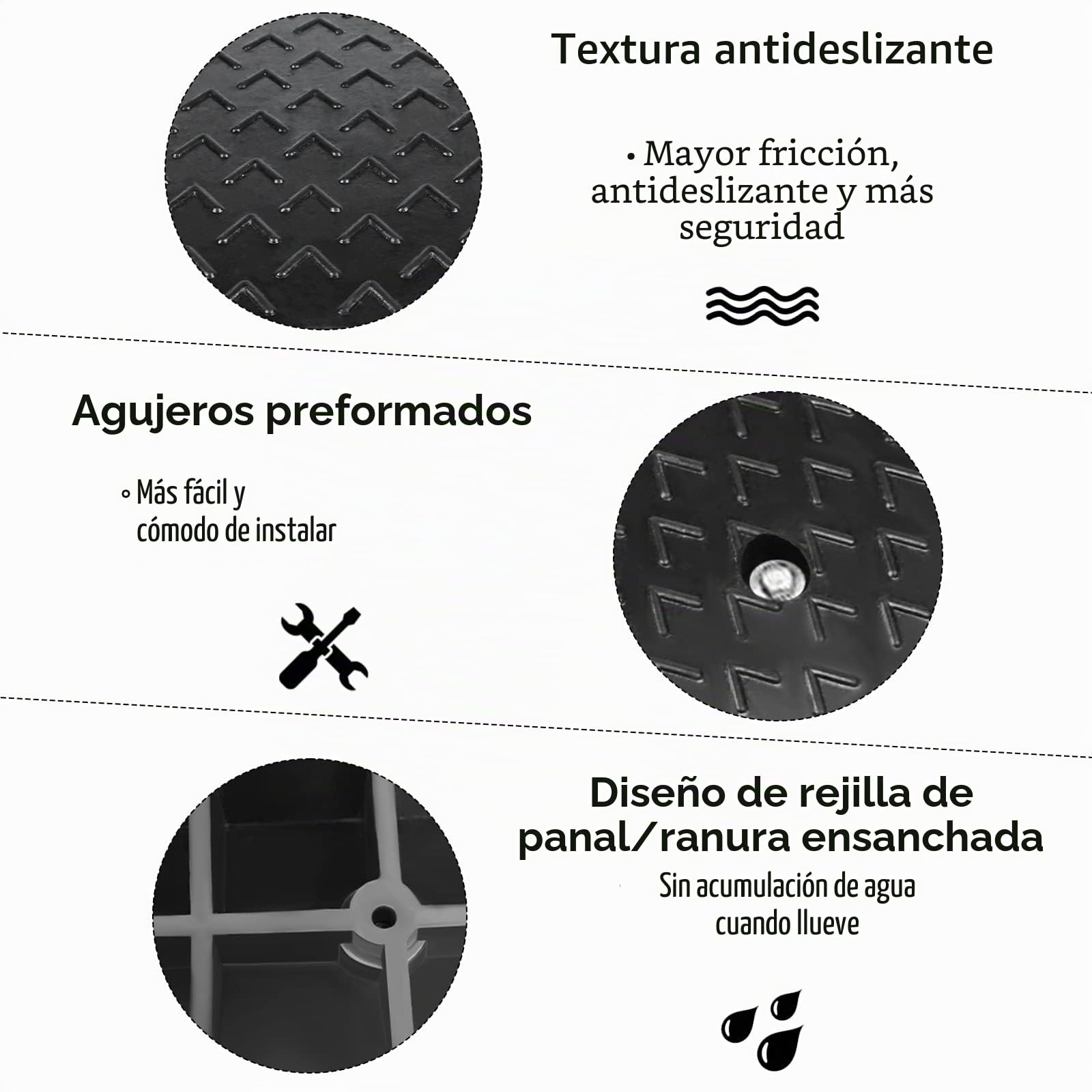 NAIZY Rampa de goma para bordillos, 2 unidades, 10 cm de alto, portátil, antideslizante, para coche, silla de ruedas