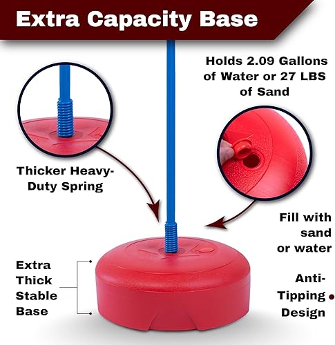 Miniatura 5 de Saco de boxeo para niños de 3 a 8 años  Saco de boxeo para niños con guantes de boxeo  Altura ajustable  Regalo ideal de Navidad y cumpleaños