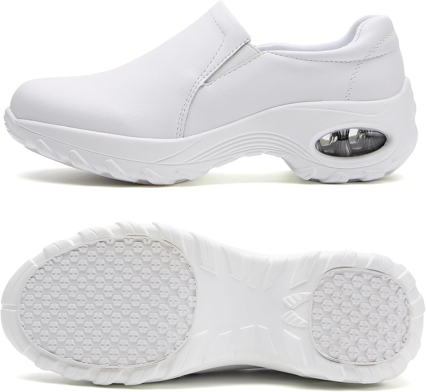 Women's Nursing Shoes Slip On Lightweight Slip Resistant Comfort Non Slip Waterproof Food Service Work Shoes - Image 3