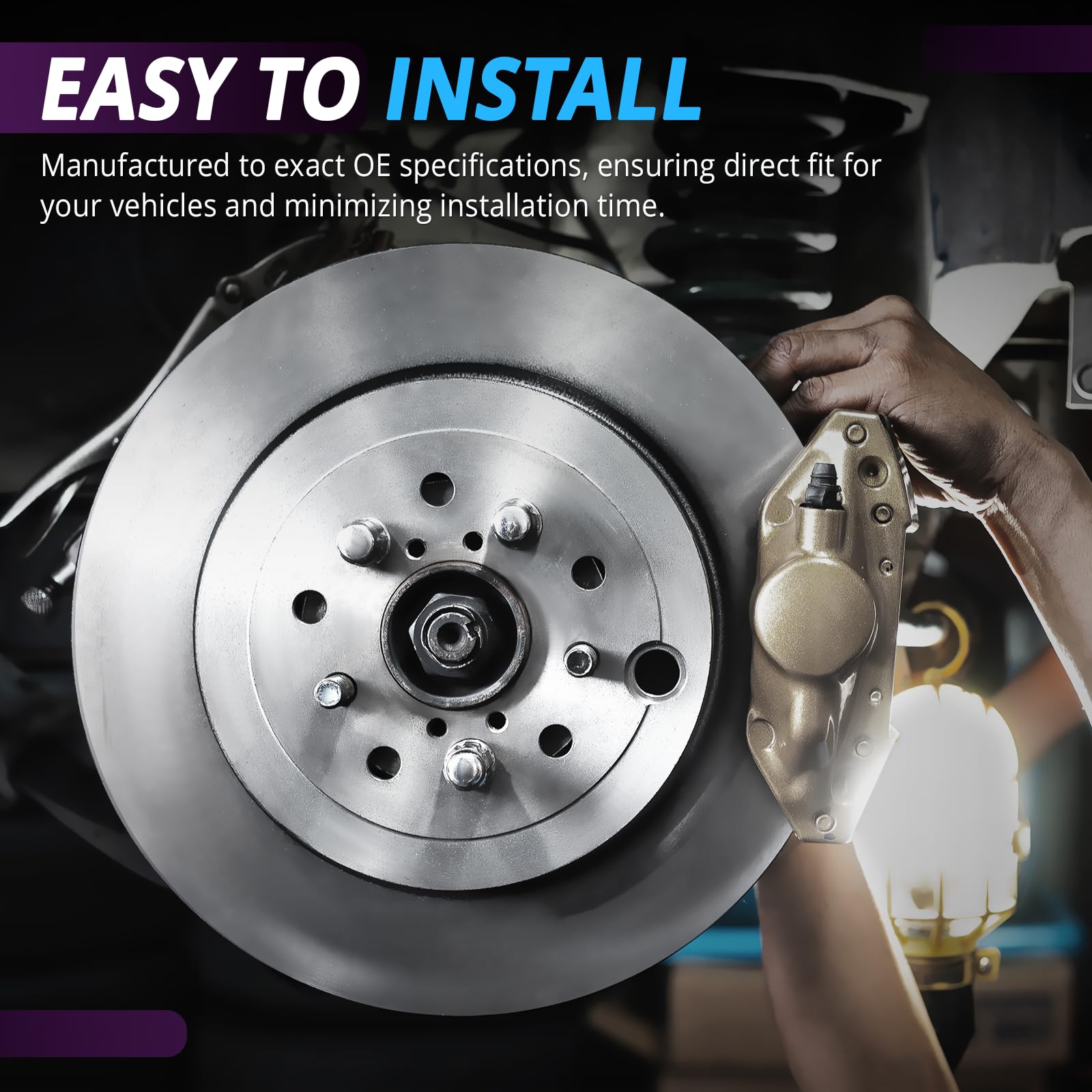 Front Brake Rotors 2005-2012 Ford F-250 F-350 2010-2012 F-450 Super Duty 13.66" image 5
