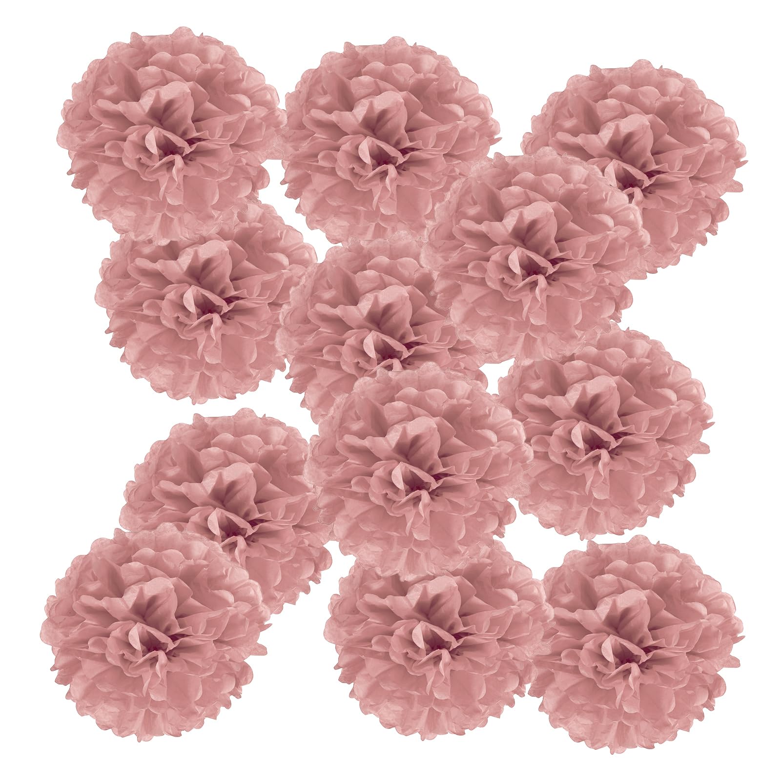 PATIKIL 7.87 x 7.87 Inch Paper Pom Poms, 12 Pcs Paper Flower Ball Kit for Birthday Bachelorette Wedding Shower Bridal Party Decoration DIY Art Craft Decor Christmas, Dark Green