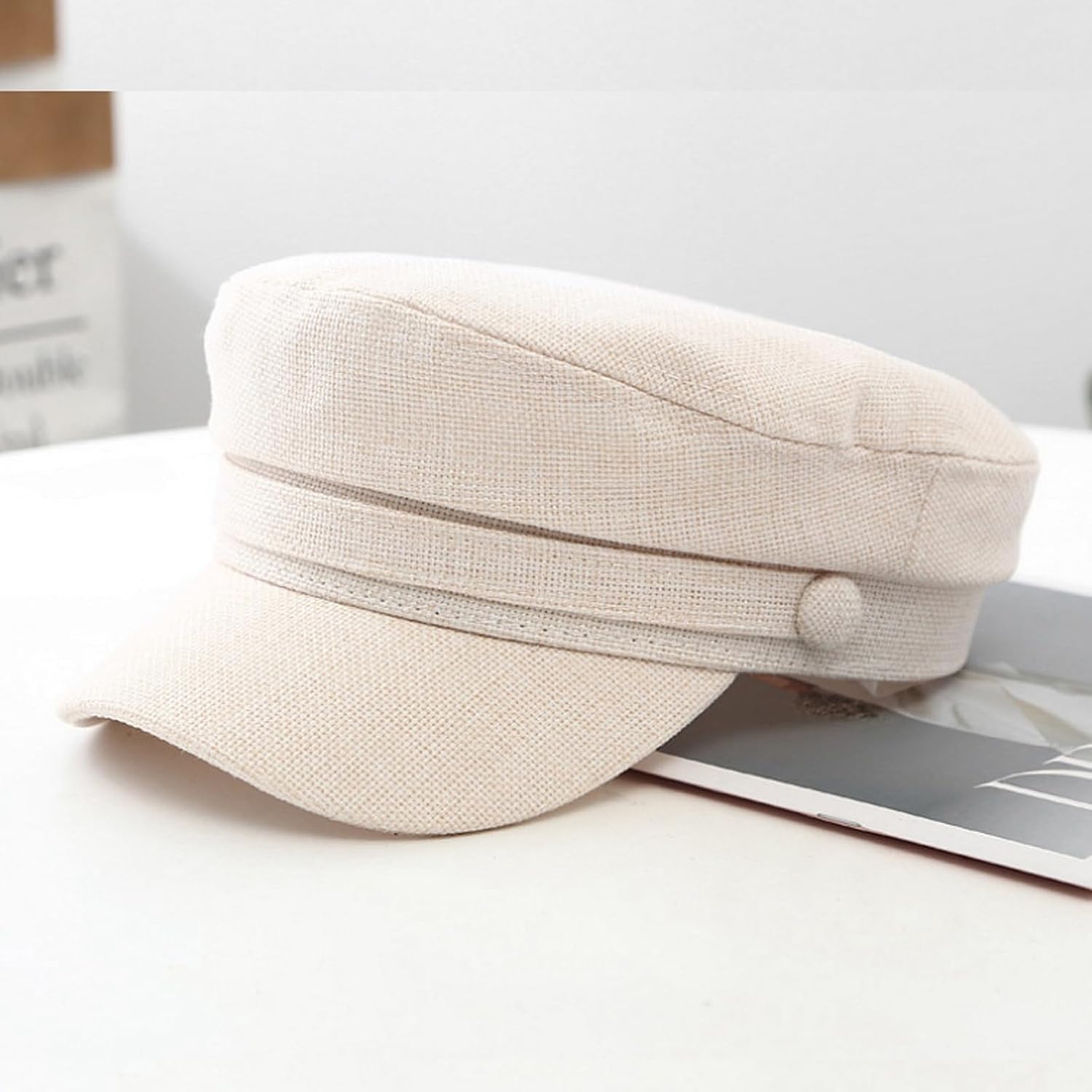 Summer Newsboy Hats for Women Fashion Breathable Baker Cabbie Cap Visor Beret Hat - Image 3