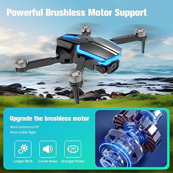 Drone with Camera 4K for Kids Adults, Brushless Motor RC Quadcopter for Beginner, 36 Mins Flight Time/One Key Start/Gesture Photography, Toys for Boys and Girls Birthday Gifts