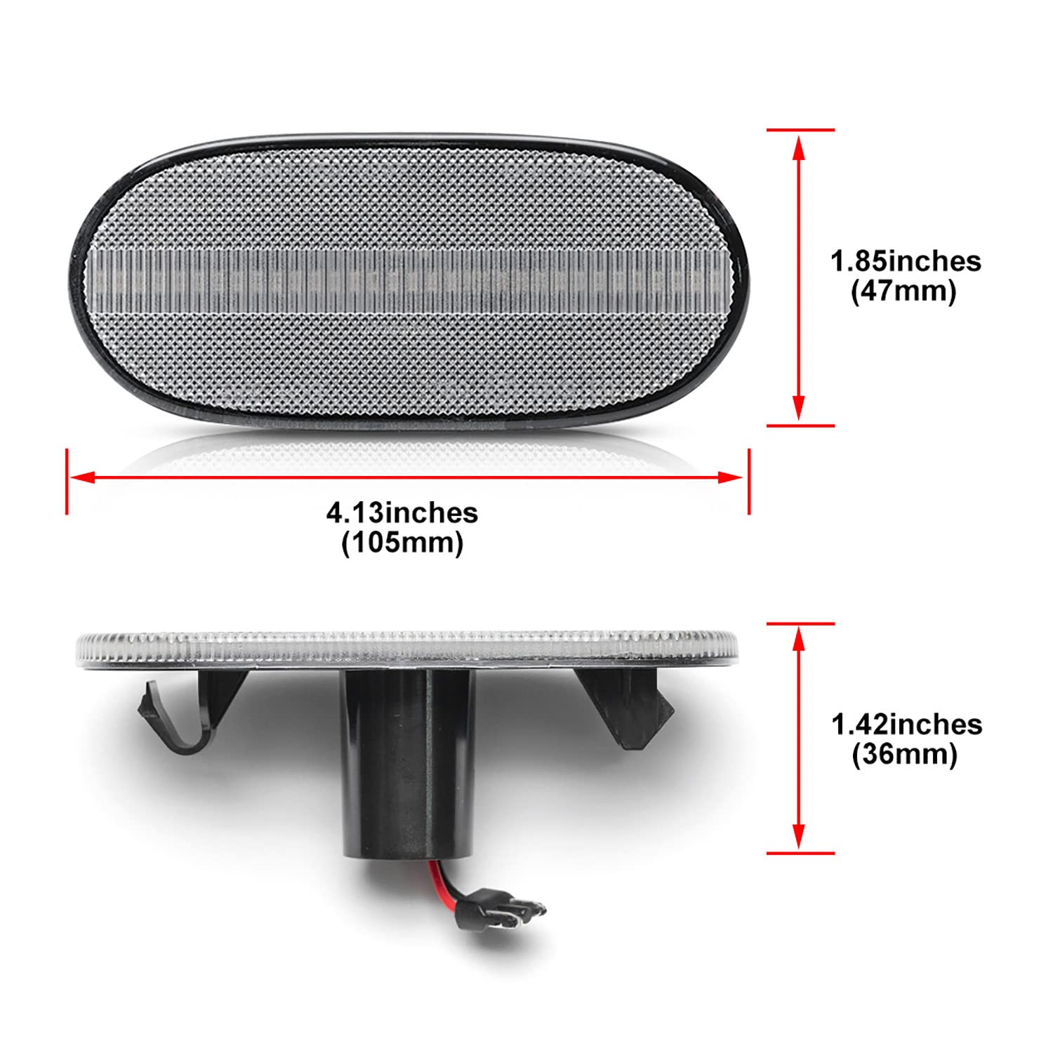 6 x luci di posizione laterali a LED 12-24 V ambra per M'ercedes B'enz Sprinter W906 V.olks Crafter 2E 2F luci di ingombro Sostituire il gruppo lampadina alogena di serie