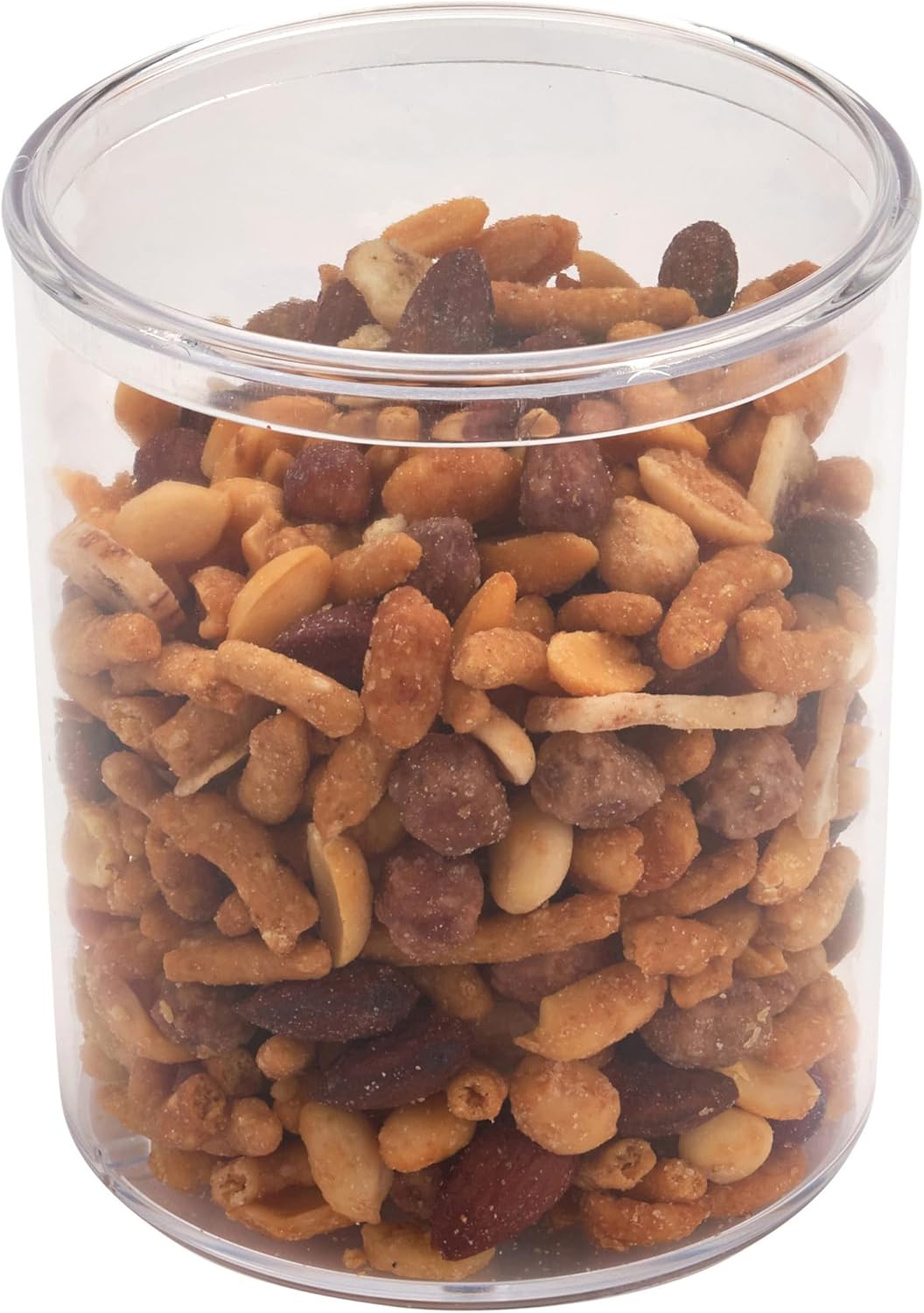 Pioneer Plastics 282C Clear Round Plastic Container, 4.0625" W x 4.75" H, Case of 36