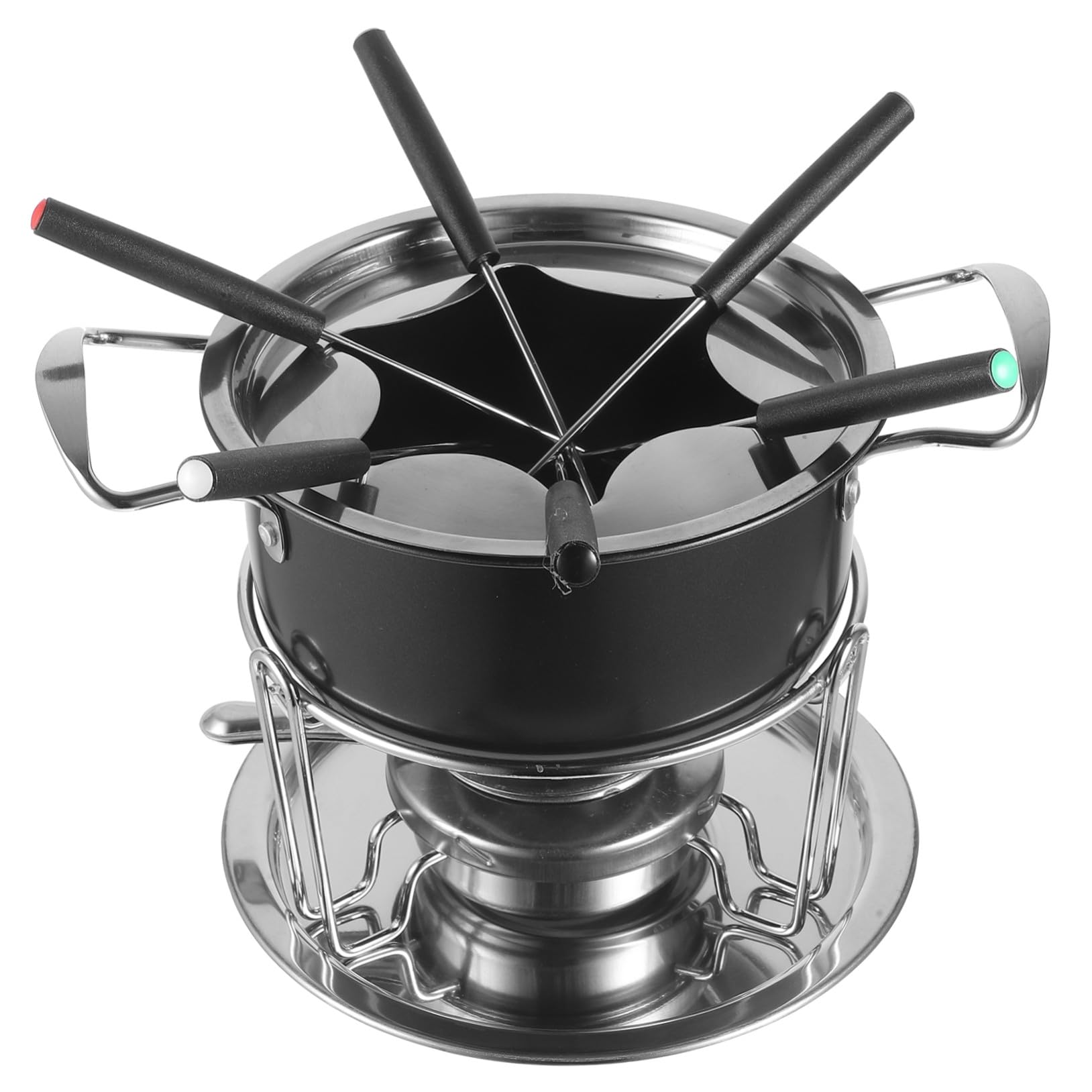 ERINGOGO Fondue-Set Käse- Und Schokoladenfondue-Topf – Antihaftbeschichteter Edelstahl-Fonduebecher Kochutensilien Fondue-Set Käse- Und Schokoladen-Schmelztopf DIY-Backutensil