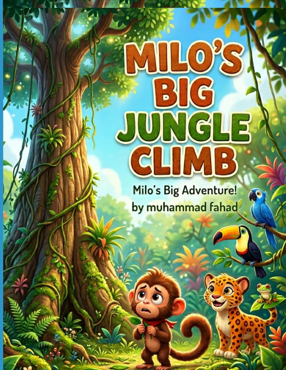 Milo's Big Jungle Climb: A Funny and Inspiring Story About Overcoming Fear (5-Minute Bedtime Jungle Adventures)