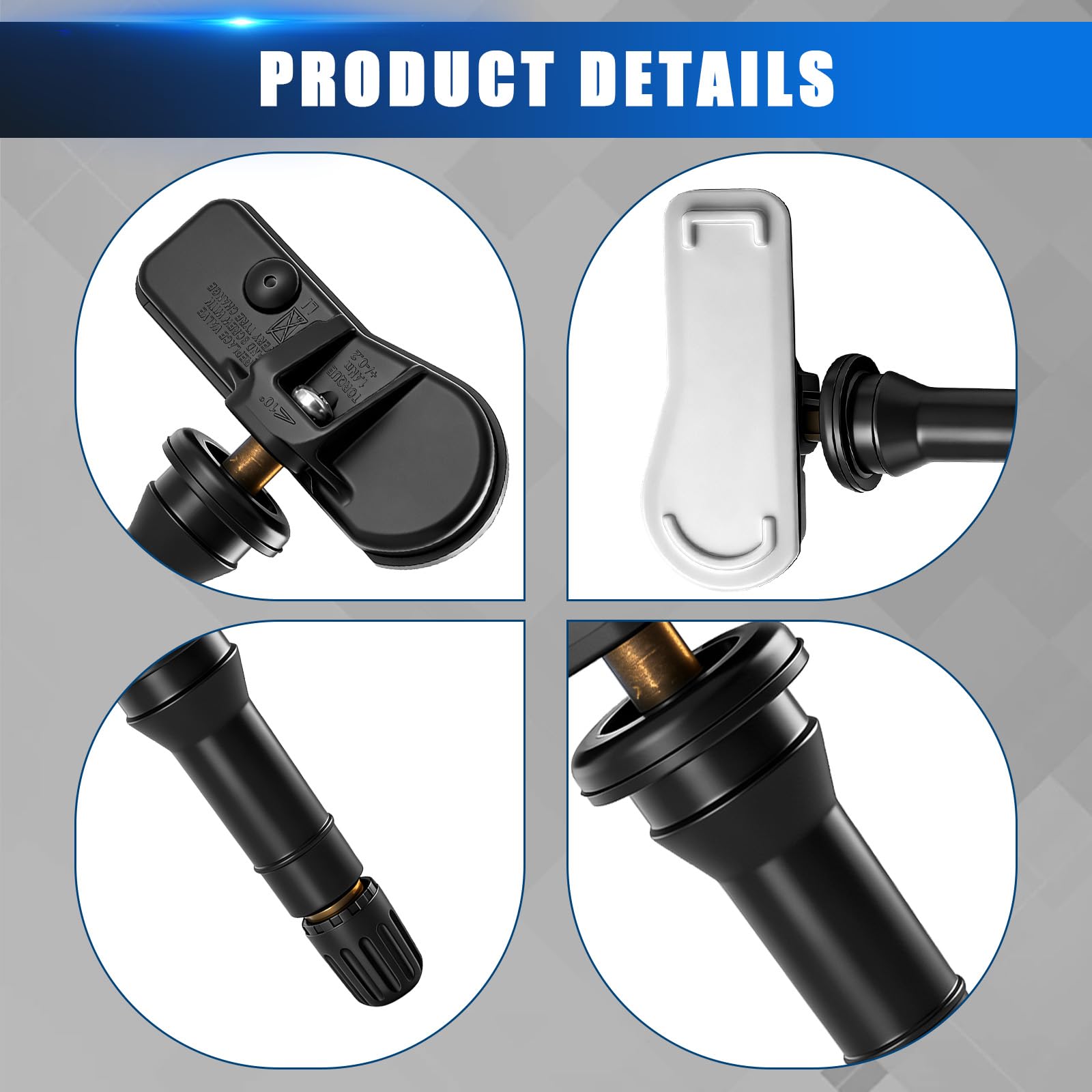 Capteur de Pression des Pneus Compatible avec Re-nault Dacia Smart Op-el RDKS TPMS 407005642R 407001628R, 407009322R, 407009987R, 4031100Q0H, A4539051701 93461364-4 Pièces