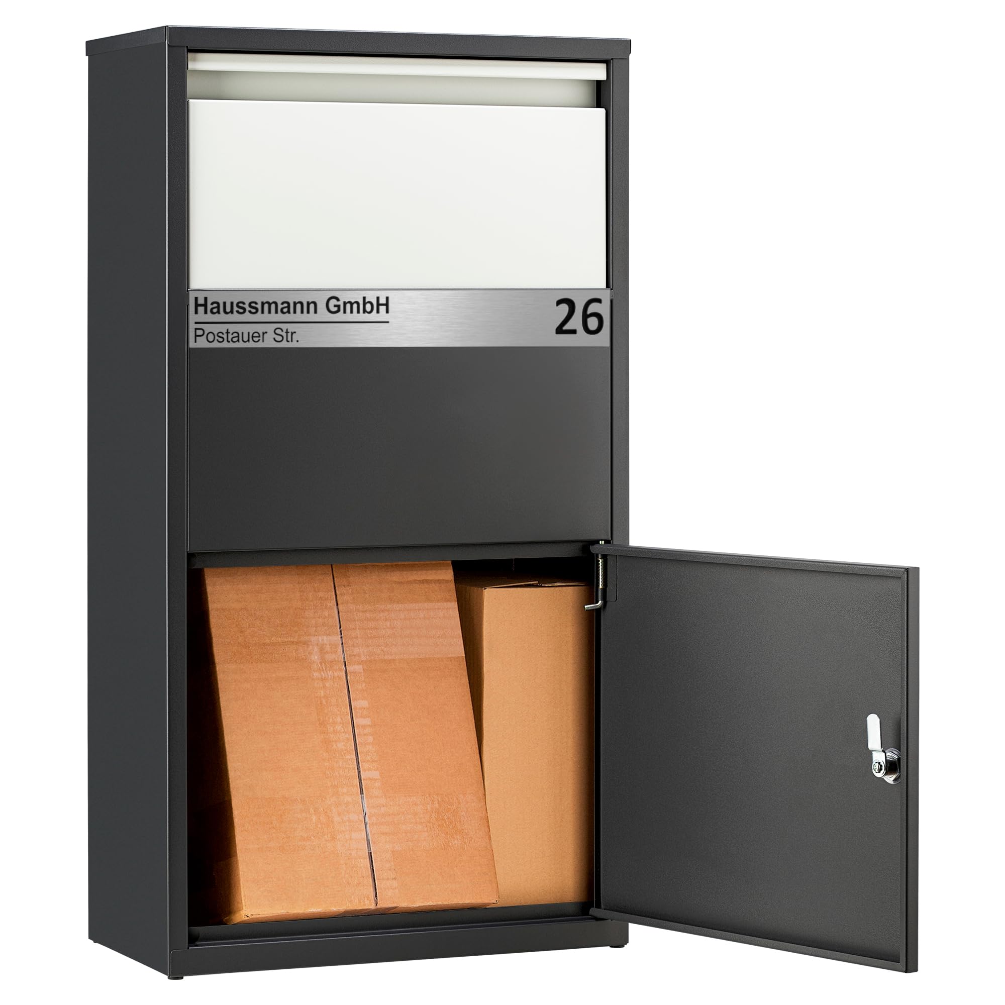 Haussmann BOX390 - Buzón para paquetes (tamaño XXL, incluye 4 llaves)