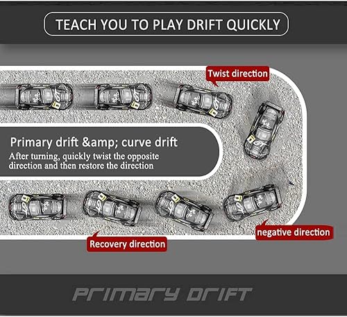 Miniatura 8 de Coche de control remoto, escala 110, 70 KMH, auto de deriva a control remoto rápido de alta velocidad, control de dirección de 2.4 GHz, escala
