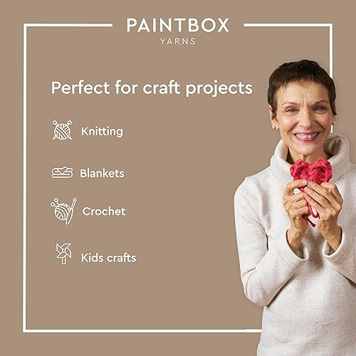 Miniatura 5 de Paintbox Yarns Simply Super Chunky Yarn - Hilo súper voluminoso (100% acrílico), color crema de vainilla #1107