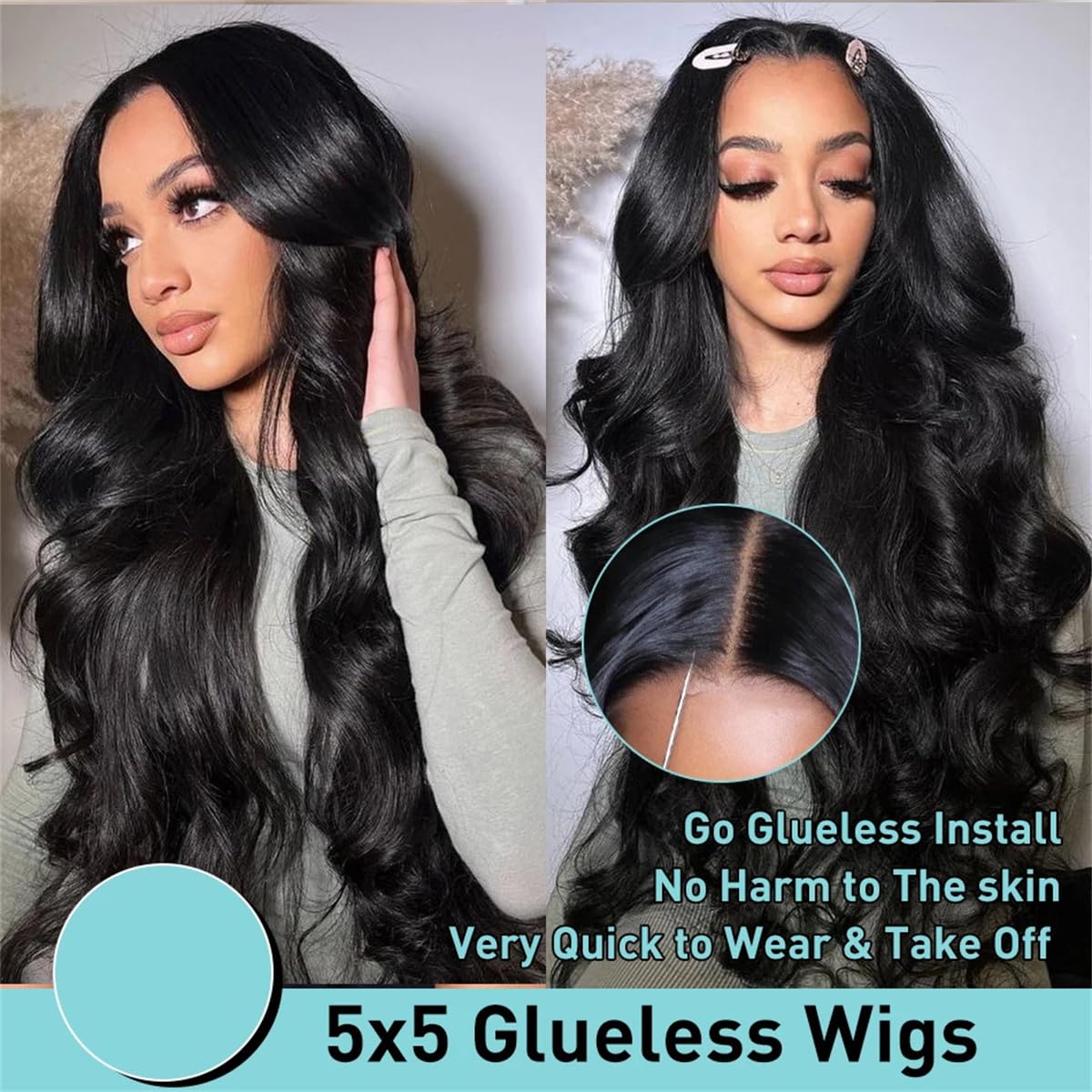 Women's Body Waves 13X4 13X6 HD Transparent Lace Front Wig Brazilian Water Waves 5X5 Closed Glueless Wig Human Hair
