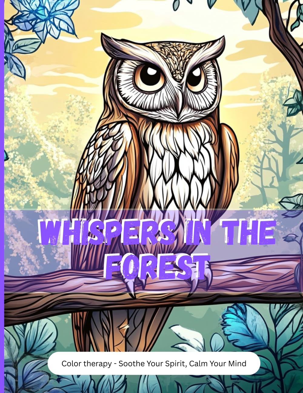 Whispers in the Forest: A Calming Nature-Inspired Coloring Book Featuring Peaceful Owls and Tranquil Woodland Scenes (Color Me Happy)