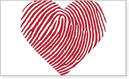 Miniatura 10 de CafePress Etiqueta engomada rectangular de huellas dactilares Rectángulo Parachoques