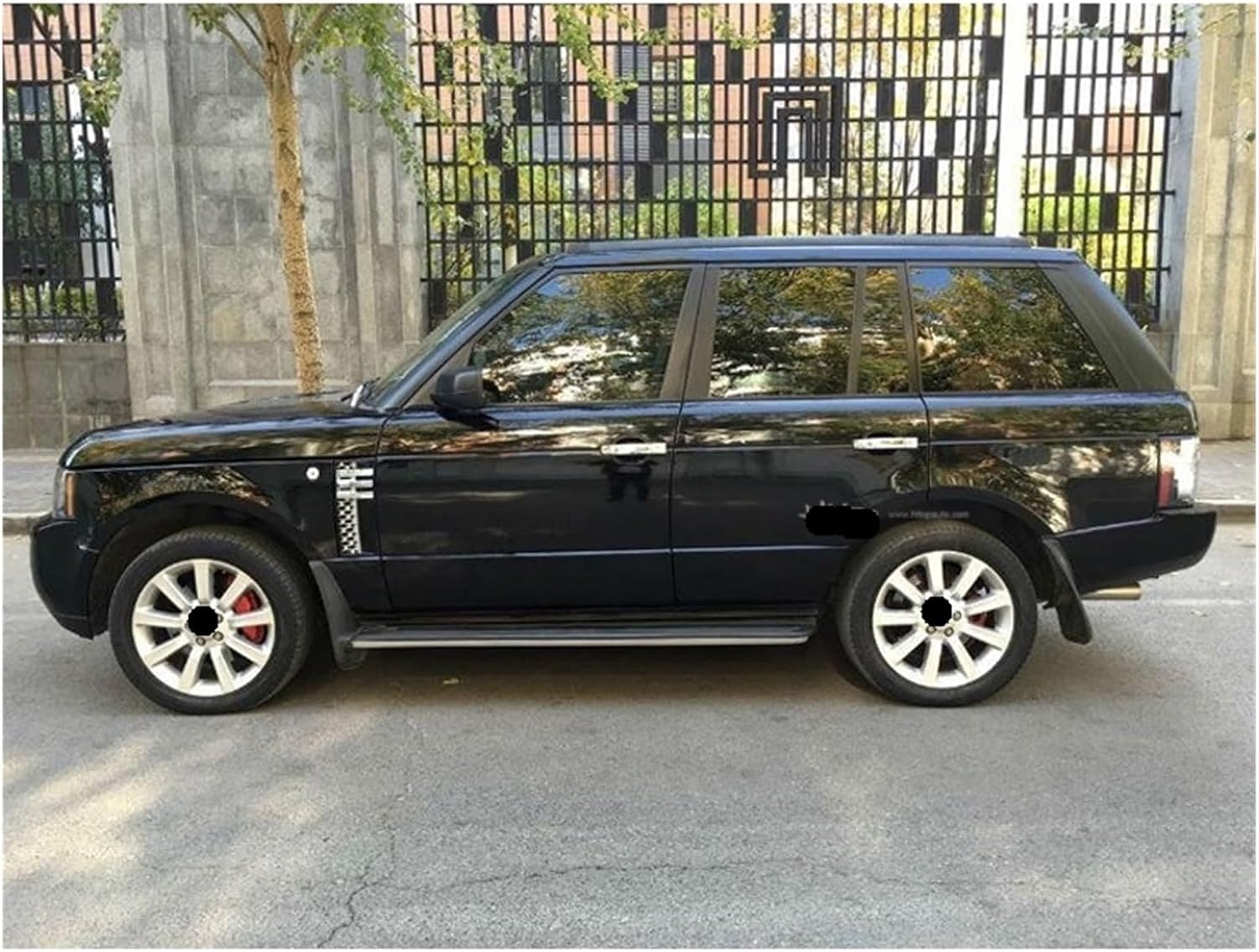 Auto Side Step Foot Bar Running Board Compatible For Land Rover Range Rover(Vogue) L322 2005-2012,with Mud Guard