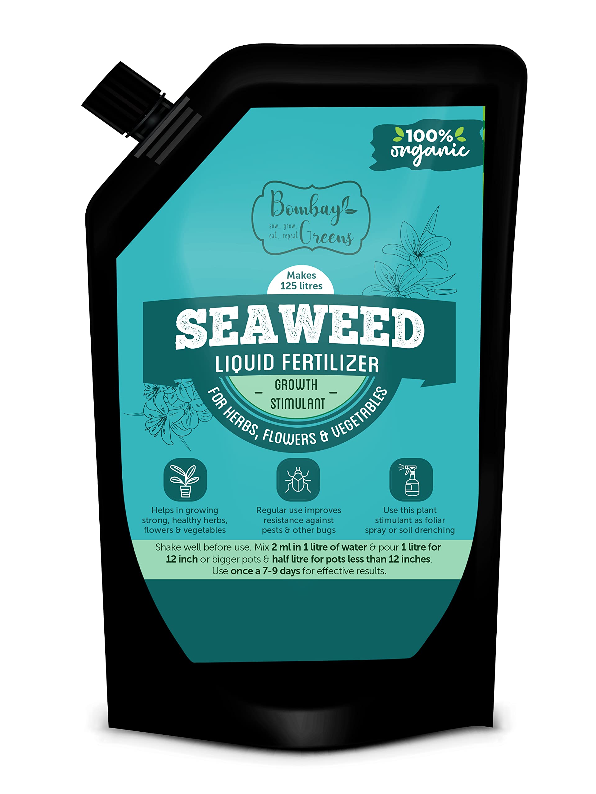 See full amazon price history chart for Bombay Greens Organic Seaweed liquid fertilizer for plants home garden, Flowers, Vegetables, Fruits, Herbs |Seaweed Fertilizer for flowering plants and all Outdoor Plants – 250 ml Bombay Greens Organic Seaweed liquid fertilizer for plants home garden, Flowers, Vegetables, Fruits, Herbs |Seaweed Fertilizer for flowering plants and all Outdoor Plants – 250 ml (B09YVC6HVQ) Amazon Price History, Amazon Price Tracker