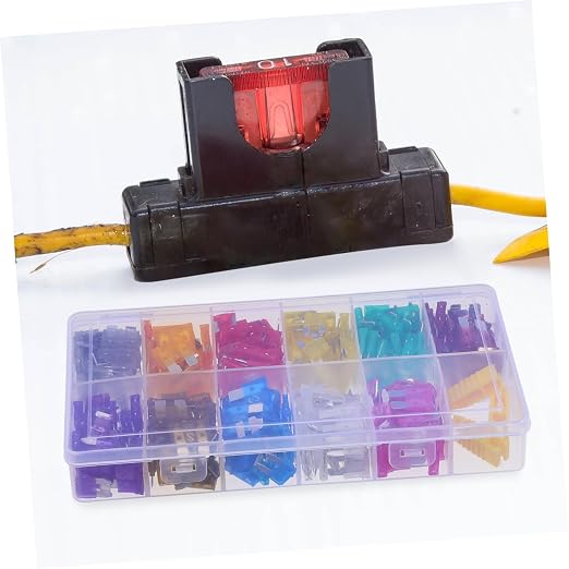 Kit de Fusibles Automotrices DECHOUS, 330 Unidades, Micro Fusibles para Autos y RV, Diseño Ligero y Fácil de Almacenar, Construcción Duradera, Codificados por Color para Identificación Rápida miniatura 8