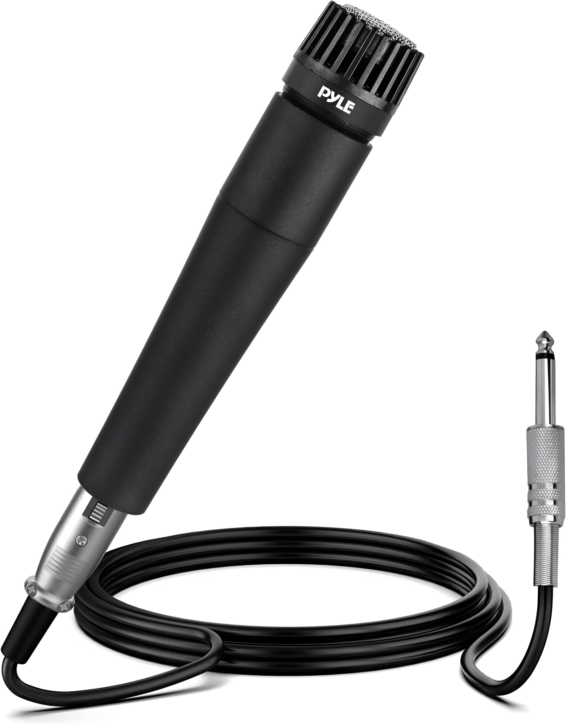 PylePro Dynamic Handheld Microphone, Professional Moving Coil Mic with Built-in Pop Filter, Wide Frequency Response, High Signal Output, Rugged Design, Low Noise Circuitry, 15' ft. XLR Cable Included