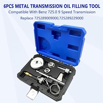 ZKTOOL 6PCS Transmission Oil ATF Filling Adapter Wrench Tool Kit for Benz