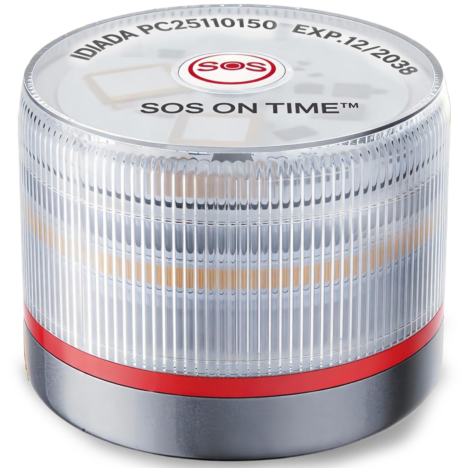V16 Luz de Emergencia-SOS ON TIME DGT 3.0 IDIADA PC25110150 Certificada y Homologada-con SIM LOT Versión 3.0 Funcionalidad de Geolocalización-Cumple Normativa 2026-Base Magnética Impermeable IP54