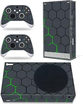 Skin Sticker for Xbox Series S Console and Wireless Controller, Full Protective Vinyl Decal Cover Wrap for Xbox Series S Gray |