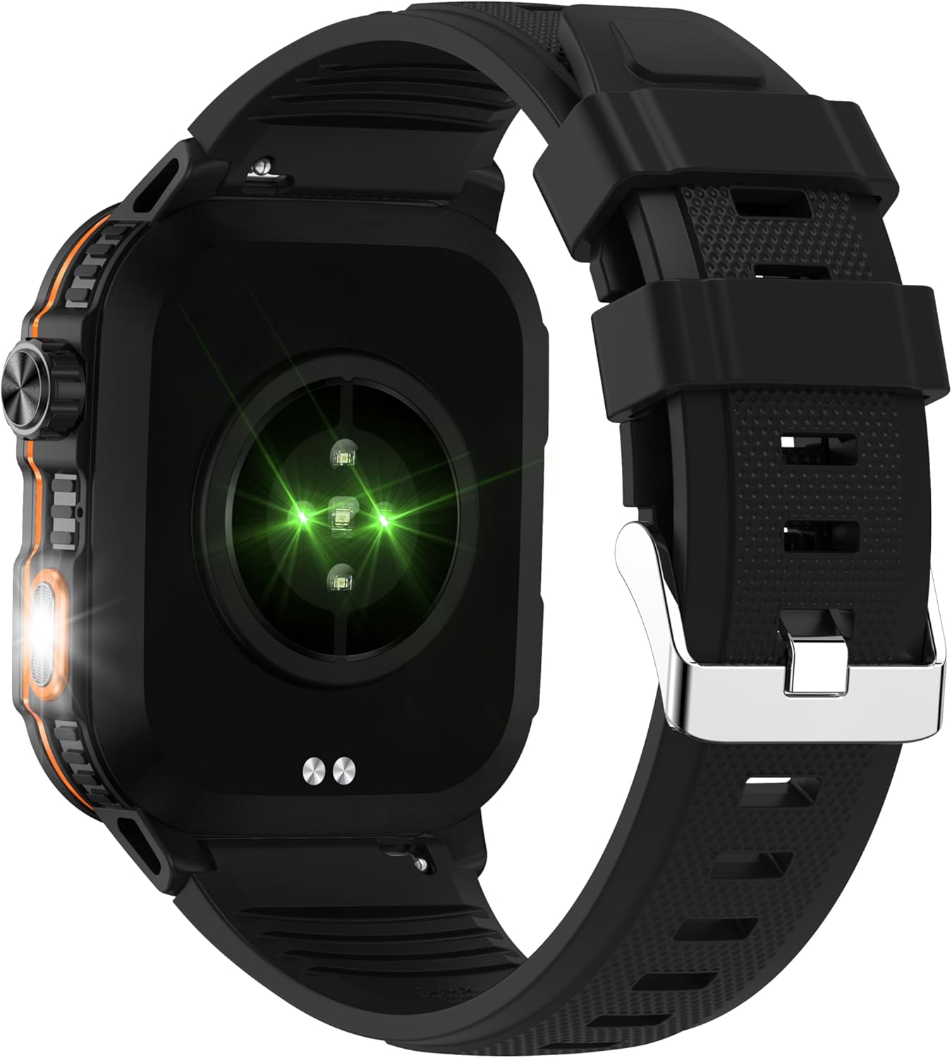 Supersonic SC-176TSW 2-inch Touch Screen Smartwatch with Heart Rate, BP, SpO2, Sleep Monitoring, Steps, Calories Tracking, IP67 Waterproof, Music & Call Control, Voice Assistant, and Flashlight image 7 of 8 B0C5GTSS9J