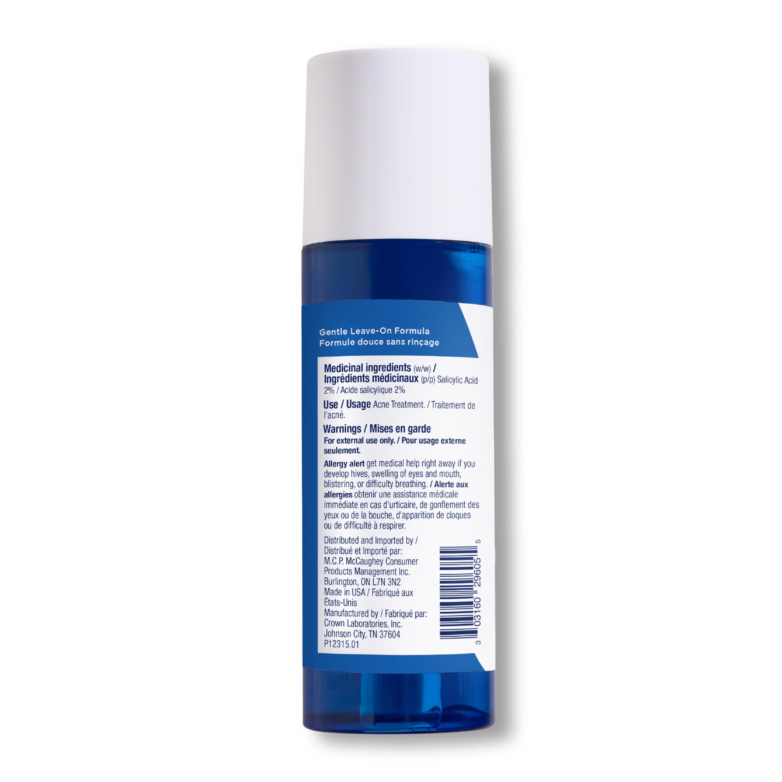PanOxyl Exfoliante Clarificante, con 2% de Ácido Salicílico, Tratamiento de Larga Duración, Ayuda a Limpiar y Prevenir Espinillas, Penetra en los Poros para una Piel Más Clara, Fórmula Equilibrada en