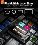 Rongta Bluetooth Shipping Label Printer, Wireless 4x6 Thermal Label Printer for Shipping Packages, Support Android, iPhone, Widely Used for Amazon, Shopify, Etsy, UPS, Black