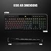 Corsair K100 AIR Wireless RGB Ultra Thin Mechanical Gaming Keyboard - Cherry MX Low Profile Tactile Switches - Low Latency Bluetooth - iCUE Compatible - PC Mac PS5 PS4 Xbox - QWERTY UK - Black