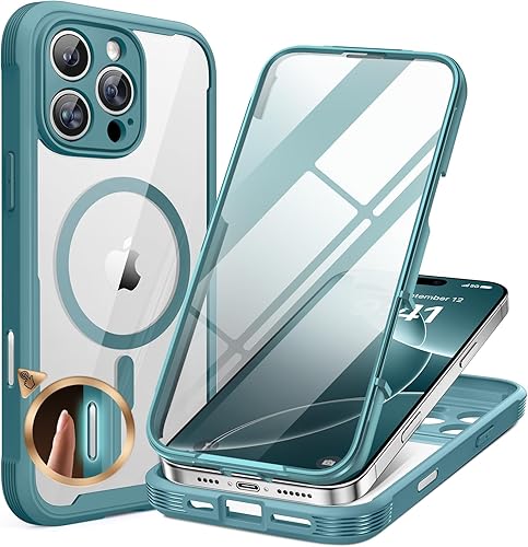 Miniatura 67 de Miracase Funda para iPhone SE de 3ª/2ª generación 2022 2020 de cuerpo completo con protector de pantalla de vidrio integrado, resistente protección