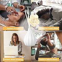 Vista 8 de Juego de difusor de junco, fragancia para el hogar y difusor decorativo, juego de aceite de aromaterapia con flores secas, varillas difusoras