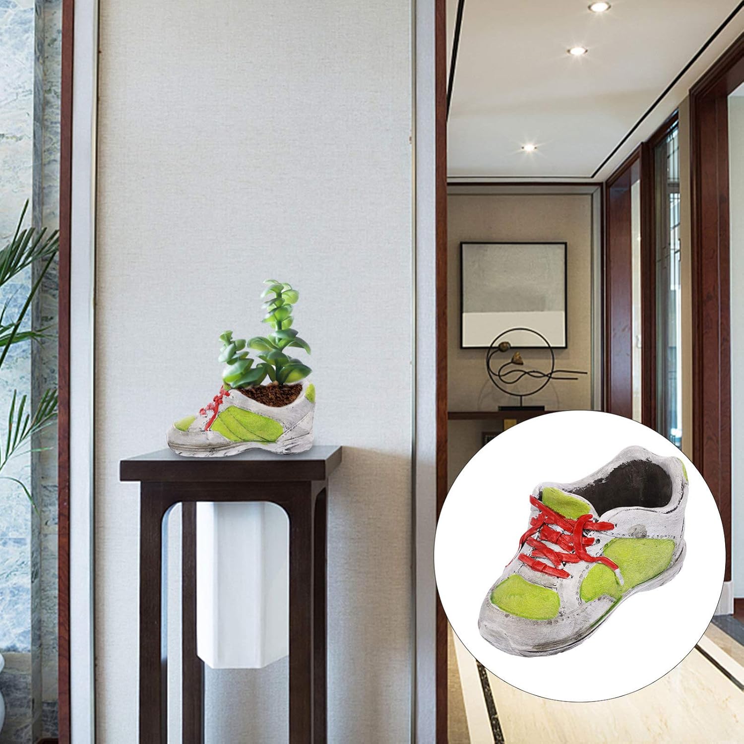 Pot Simulated Succulent Flower Pot Creative Shoe Shaped Planter for Small Plants Cactus Indoor Outdoor Decor