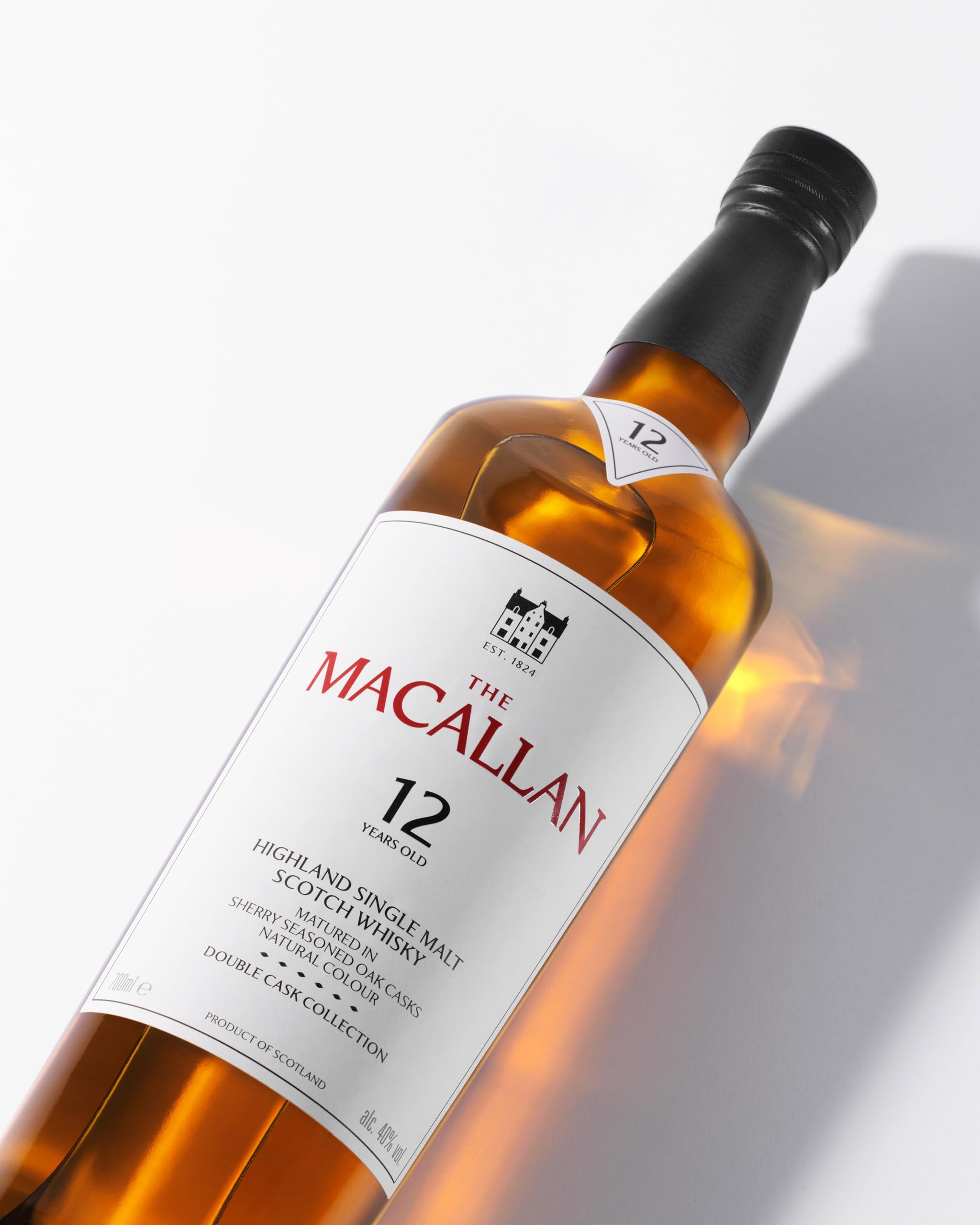 Macallan 12 Jahre | Double Cask | Single Malt Scotch Whisky | mit Geschenkverpackung(Farbe kann variieren)| unverwechselbare Sherry-Noten | 40% Vol | 700ml Einzelflasche