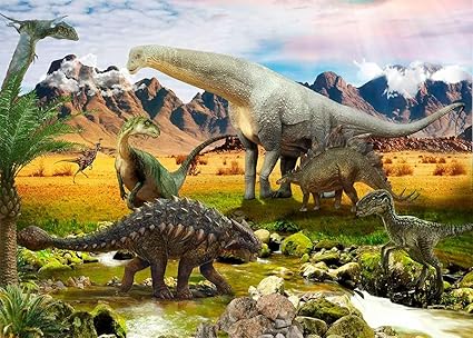 Amazon Jurassic World 写真背景 恐竜の世界写真背景 ジュラシックパーク写真背景 誕生日パーティー フォトスタジオブース装飾 バナー小道具用品 7x5フィート ビニール Nonbrand バックペーパー 背景布