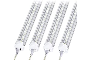 10-Pack 8Ft LED Shop Light Fixture, 90W Integrated LED Tube Light, Ideal...