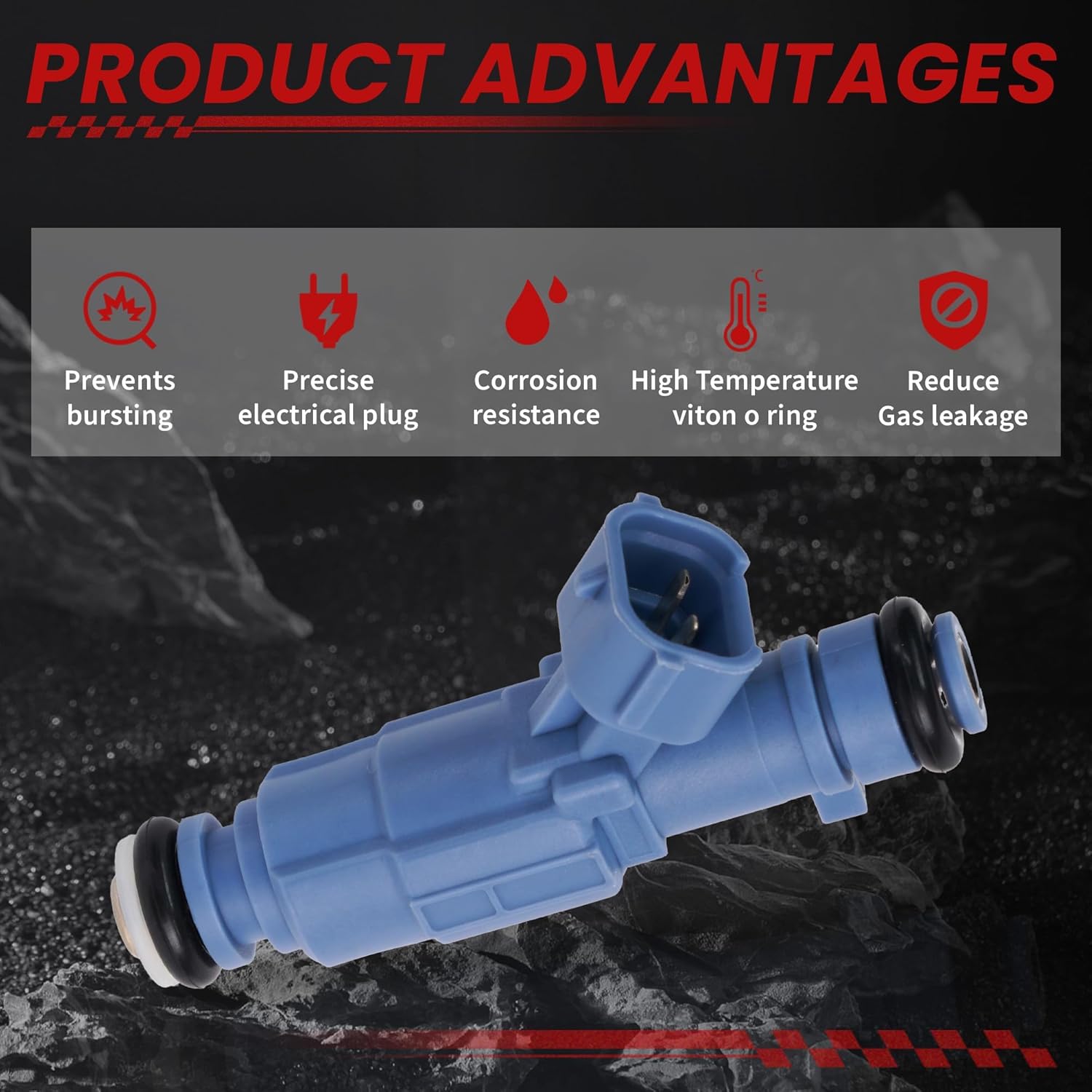 Fuel Injectors fits for-Hyundai Santa Fe Sonata Tucson 2010 2012 2013, for-Kia Optima Sorento Forte Koup Rondo 2011-2013 2.4L, High Performance Inyectores Replacement OE 35310-2G300, 4PCS/Set